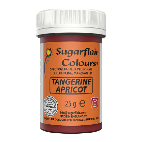 Sugarflair Spectral Paste Colour - Tangerine Apricot 25g