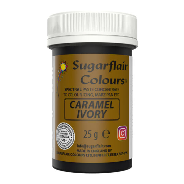 Sugarflair Spectral Paste Colour - Caramel/Ivory 25g