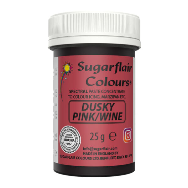 Sugarflair Spectral Paste Colour - Dusky Pink/Wine 25g