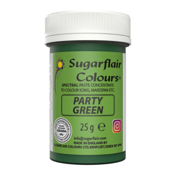 Sugarflair Spectral Paste Colour - Party Green 25g
