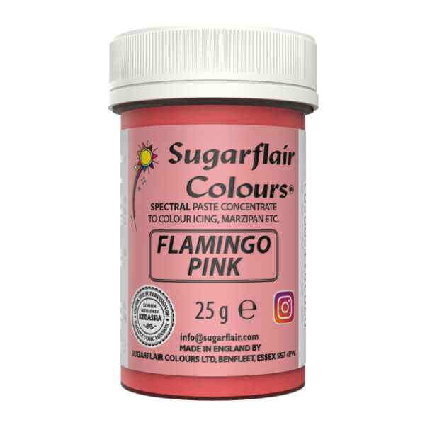 Sugarflair Spectral Paste Colour - Flamingo Pink 25g