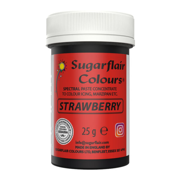 Sugarflair Spectral Paste Colour - Strawberry 25g