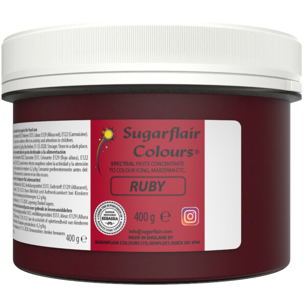 Sugarflair Spectral Paste Colour - Ruby 400g