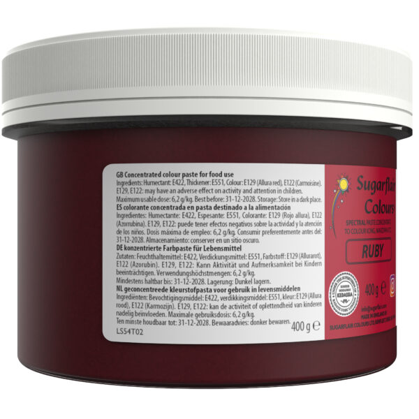 Sugarflair Spectral Paste Colour - Ruby 400g - Image 2