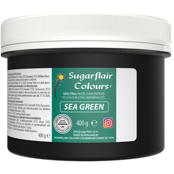 Sugarflair Spectral Paste Colour - Sea Green 400g
