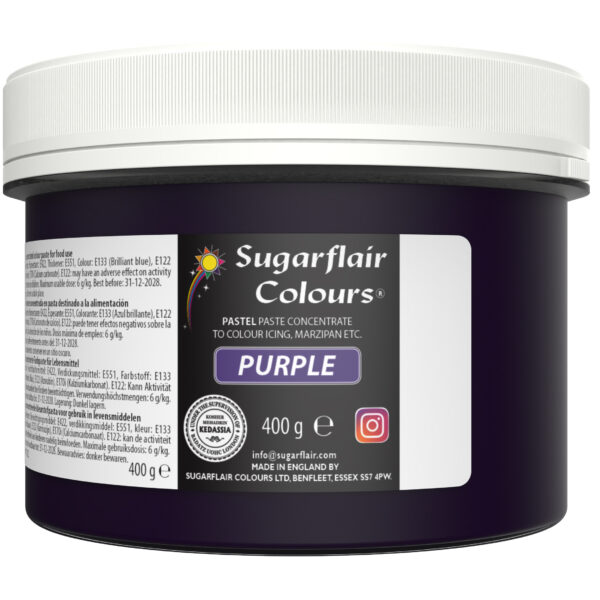 Sugarflair Pastel Paste Colour - Purple 400g