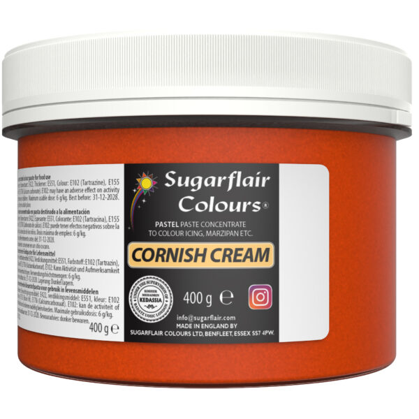 Sugarflair Pastel Paste Colour - Cornish Cream 400g