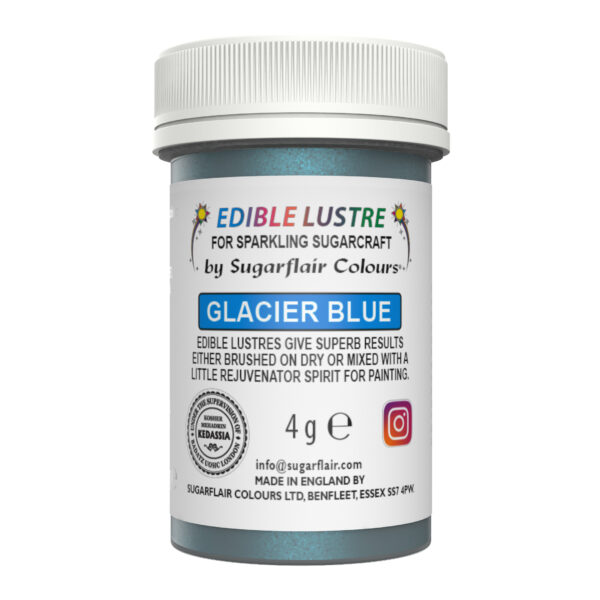Sugarflair Lustre Dust - Glacier Blue (E171 Free) 4g