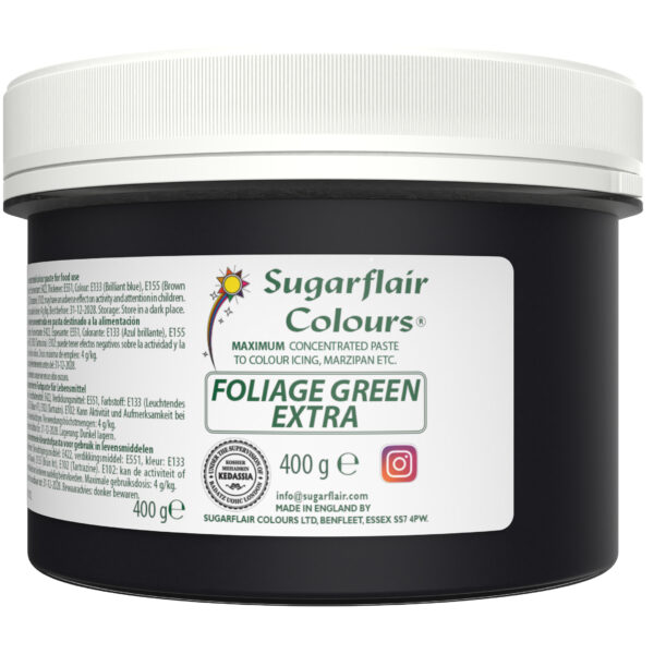 Sugarflair Max Concentrate Paste Colour - Foliage Green 400g