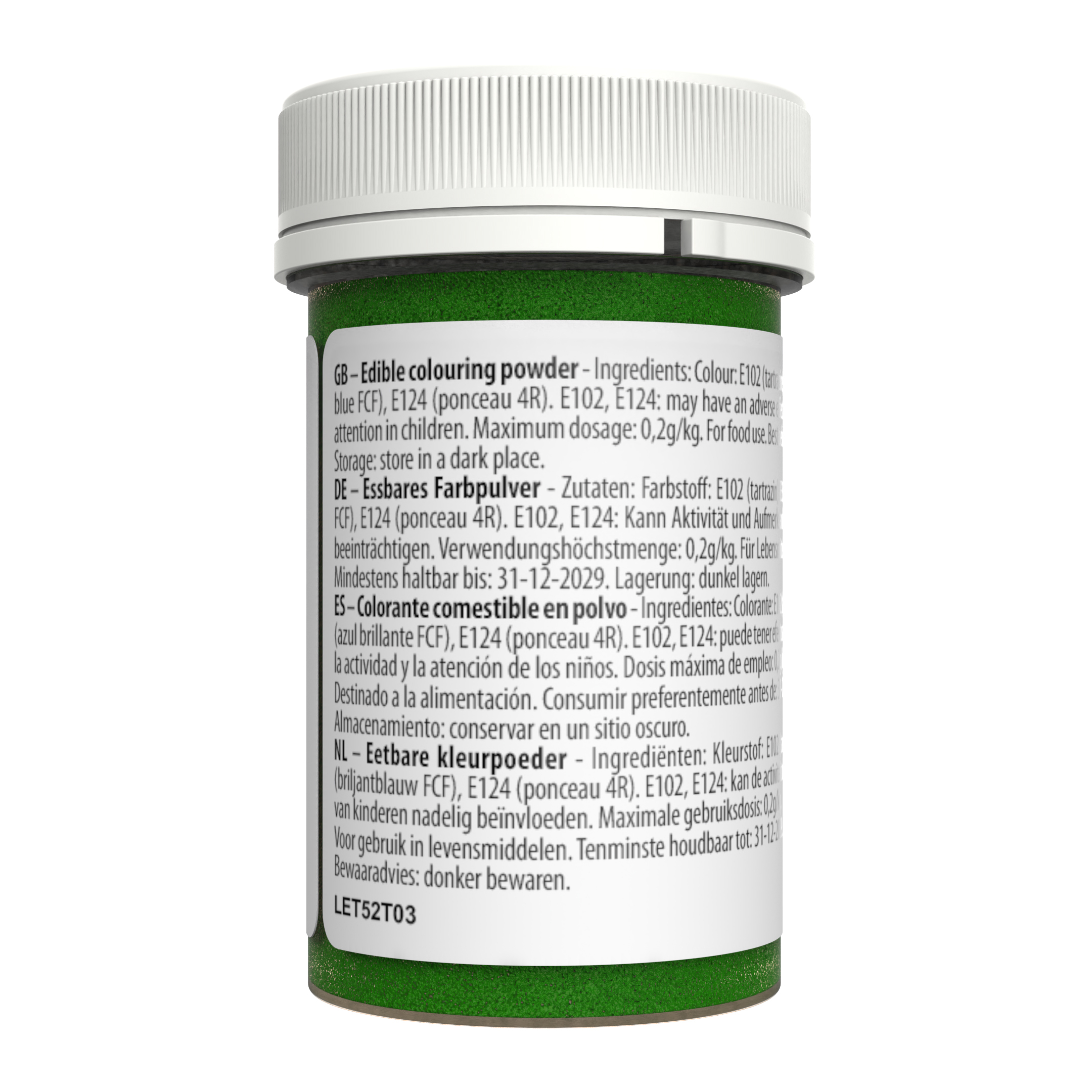 Sugarflair Food Colouring Dust (Blossom Tint) - Moss Green 5g - Image 2