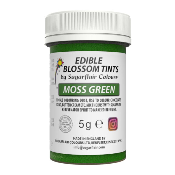 Sugarflair Food Colouring Dust (Blossom Tint) - Moss Green 5g