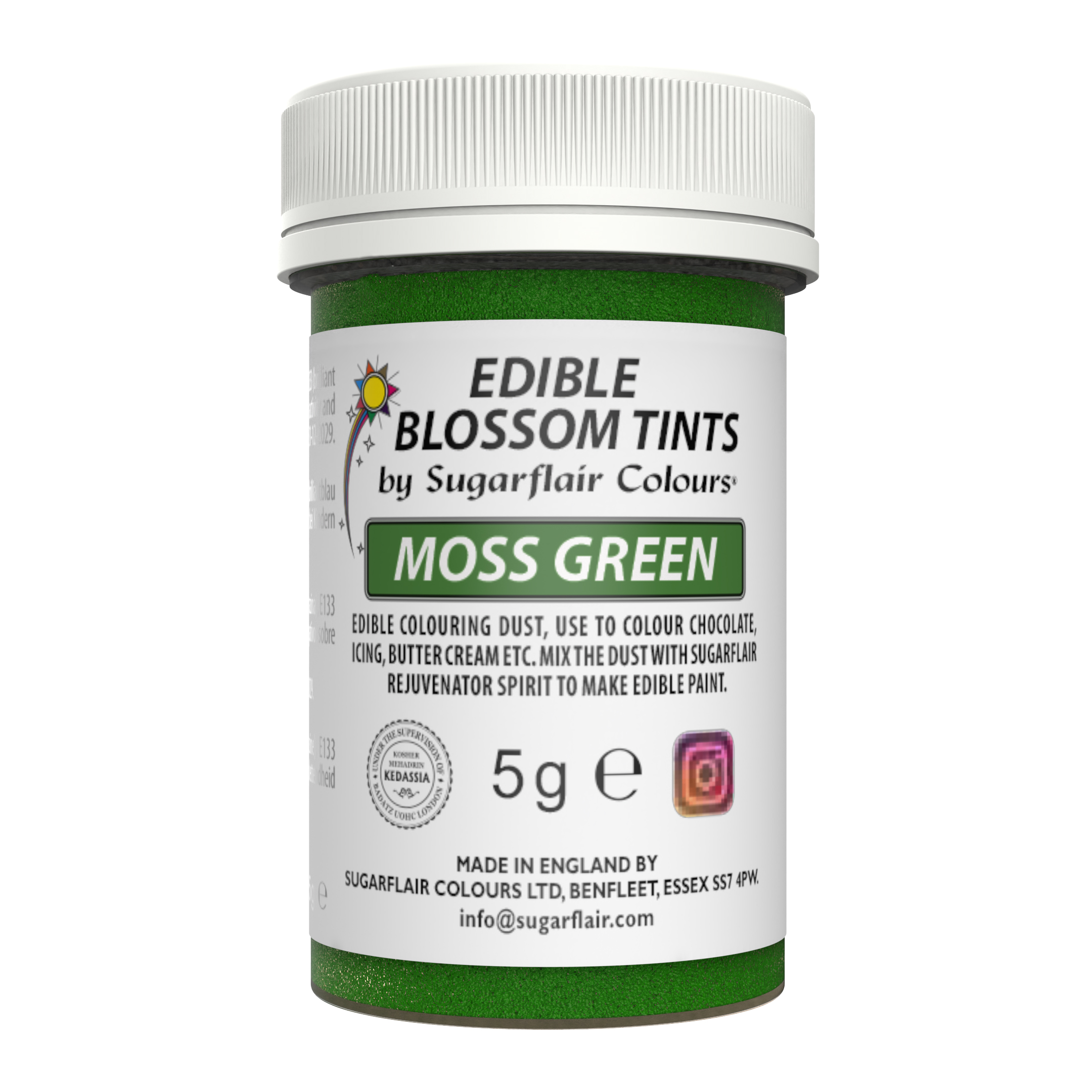 Sugarflair Food Colouring Dust (Blossom Tint) - Moss Green 5g
