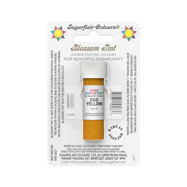 Sugarflair Blossom Tint - Egg Yellow 7ml