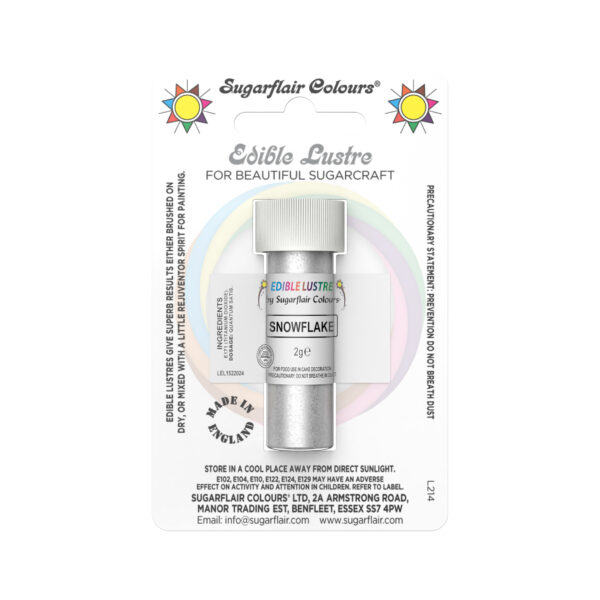 Sugarflair Lustre Dust - Snowflake 2g