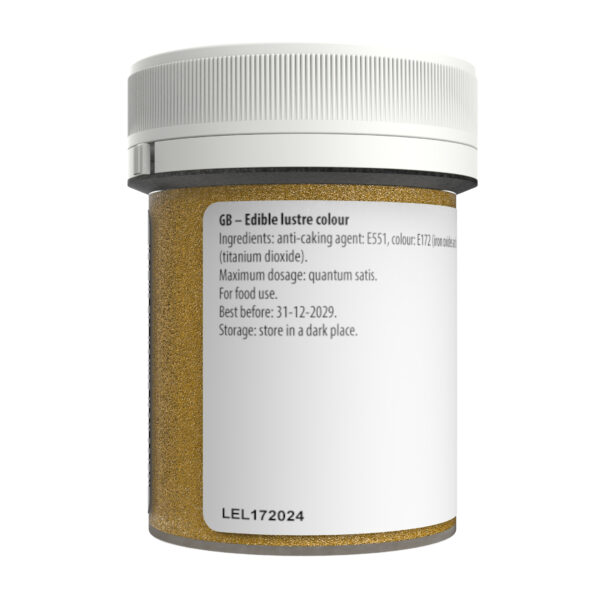 Sugarflair Edible Glitter Dust - Gold 10g - Image 2