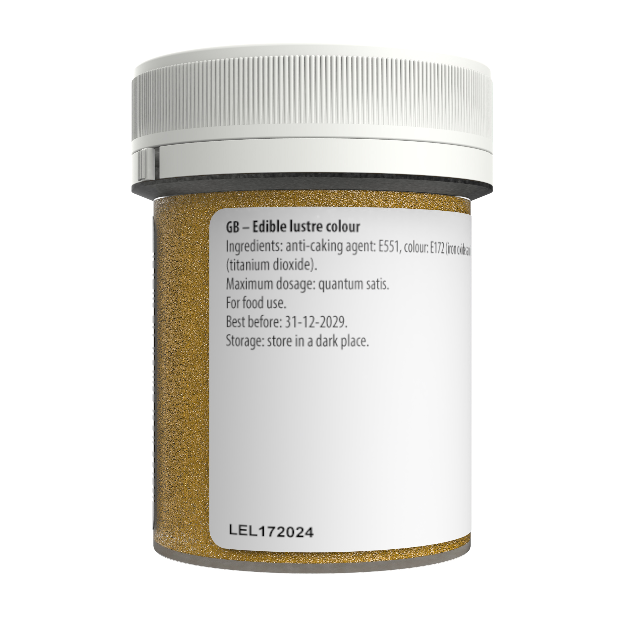 Sugarflair Edible Glitter Dust - Gold 10g - Image 2