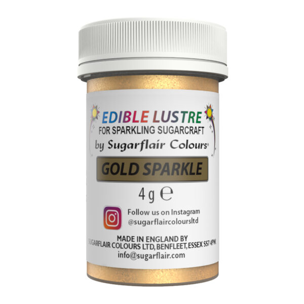 Sugarflair Lustre Dust - Gold Sparkle 4g