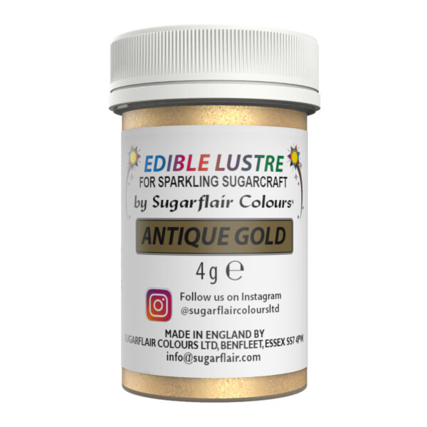 Sugarflair Lustre Dust - Antique Gold 4g
