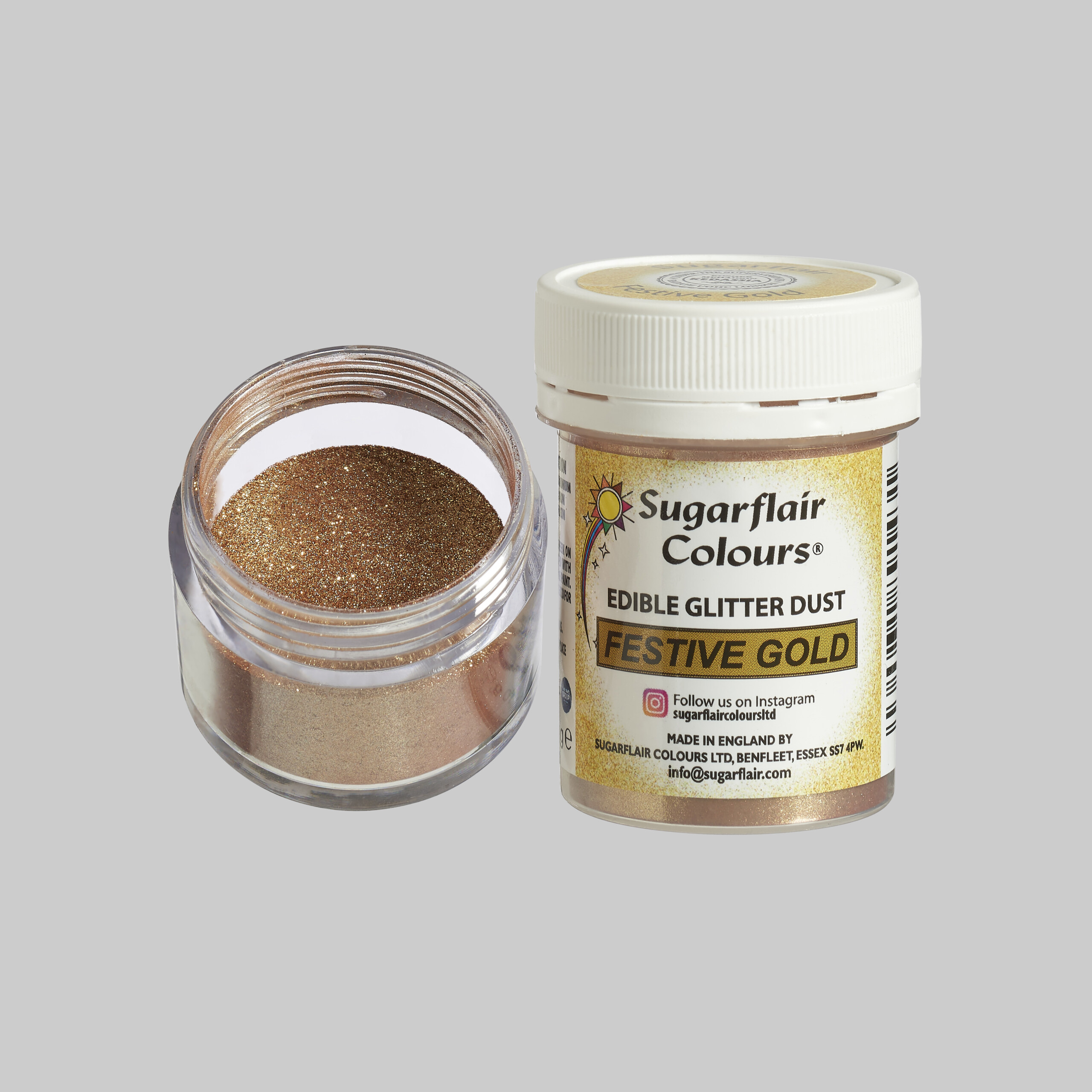 thumbnail image 2 of Sugarflair Edible Glitter Paint – 35g Tube (All Shades, Vegan Friendly) 2 of 6