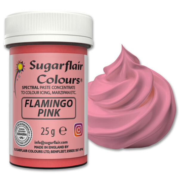 Sugarflair Spectral Paste Colour - Flamingo Pink 25g - Image 4