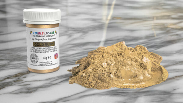 Sugarflair Lustre Dust - Gold Rush (E171 Free) 4g - Image 5