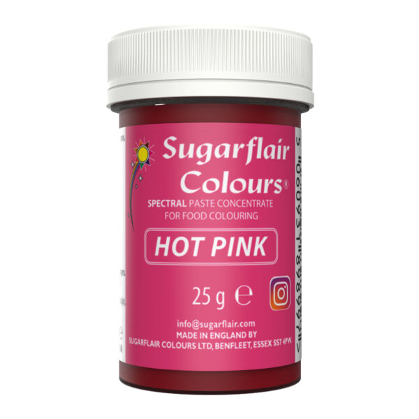 Sugarflair Spectral Paste Colour - Hot Pink 25g