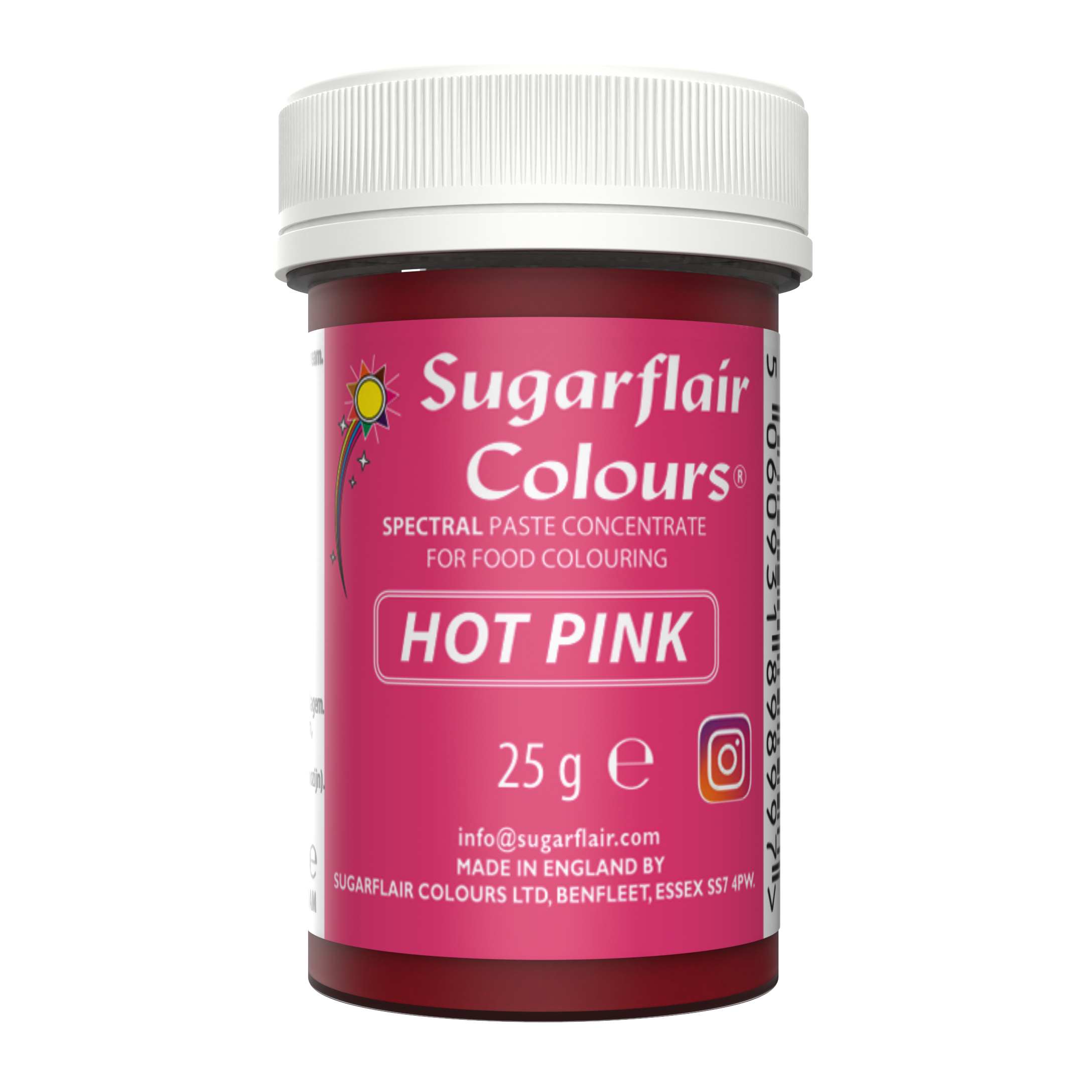 Sugarflair Spectral Paste Colour - Hot Pink 25g