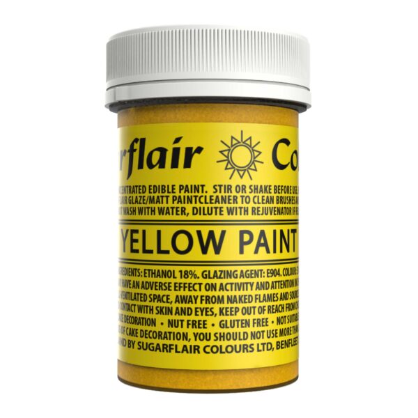 Sugarflair Matt Paint - Yellow 20g