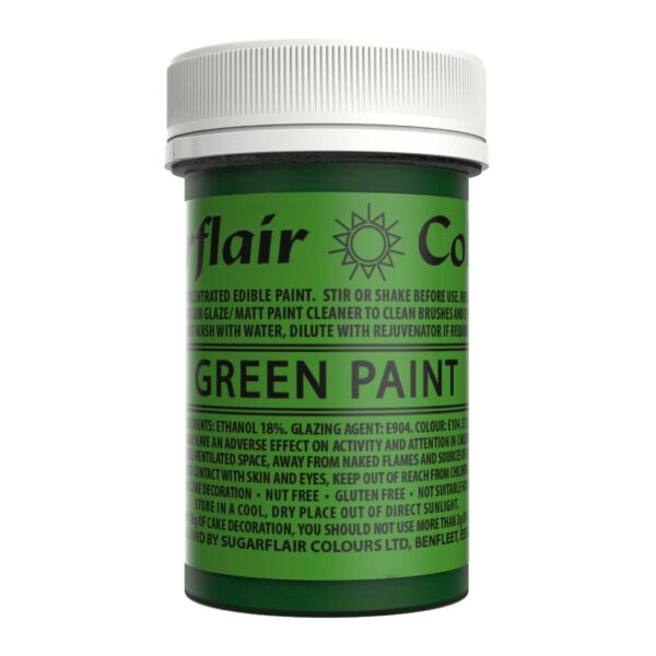 Sugarflair Matt Paint - Green 20g