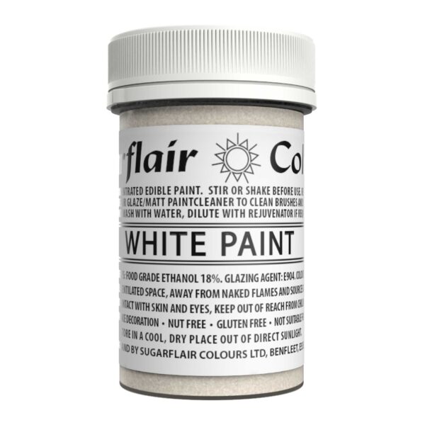 Sugarflair Matt Paint - White 20g