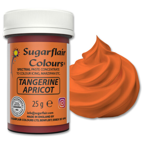 Sugarflair Spectral Paste Colour - Tangerine Apricot 25g - Image 4