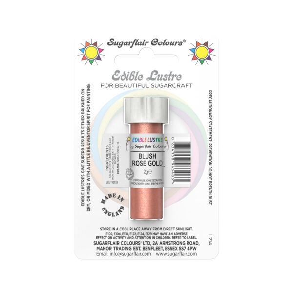 Sugarflair Lustre Dust - Blush Rose Gold  2g
