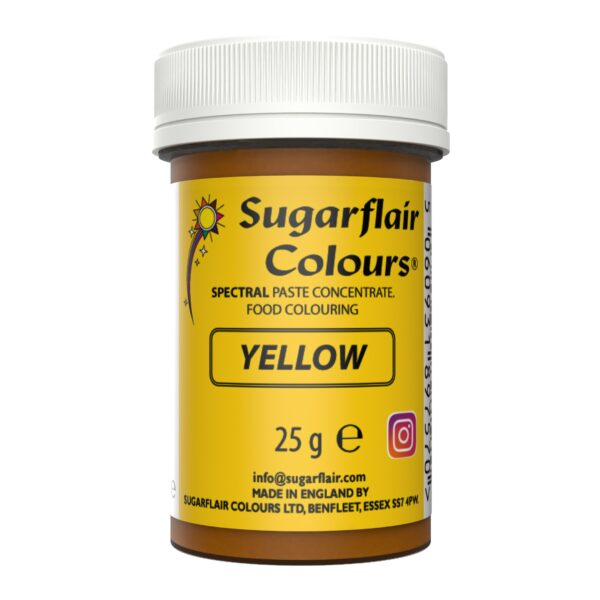 Sugarflair Spectral Paste Colour - Yellow 25g