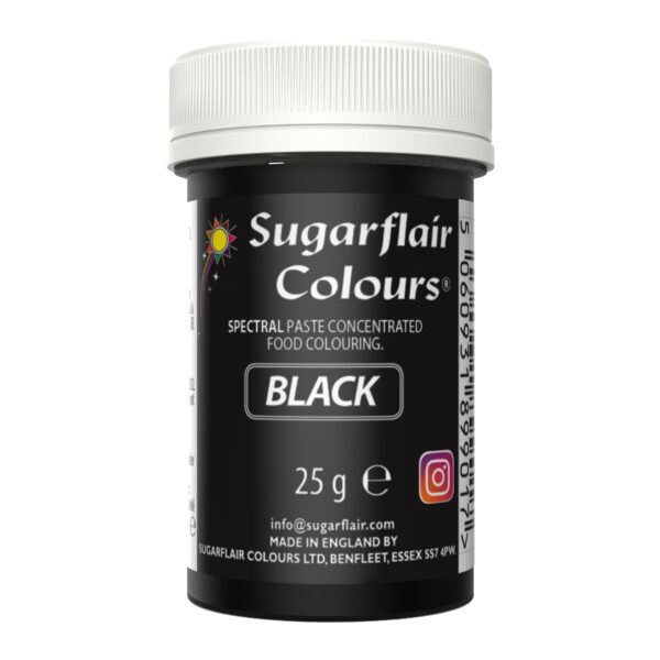 Sugarflair Spectral Paste Colour - Black 25g